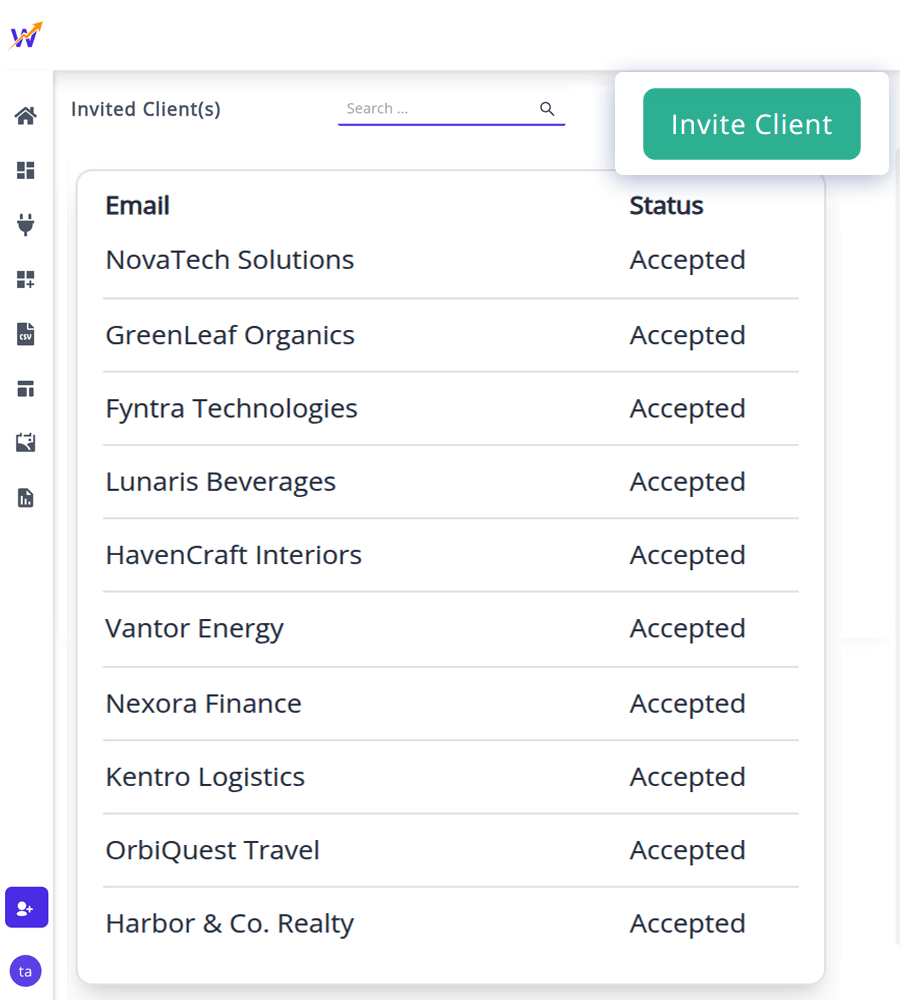 An illustration that describe how efforlessly an agency ready marketing report can be created in statnexa client app