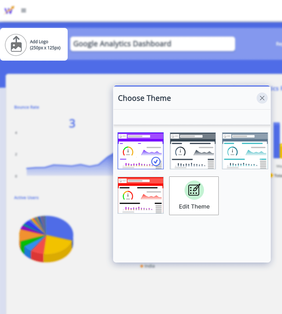 An image shows of how you can showcase your brand personality in report by statnexa, customizable dashboard builder