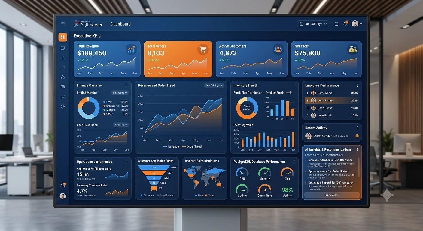 Transform SQL server Data into Actionable Intelligence
