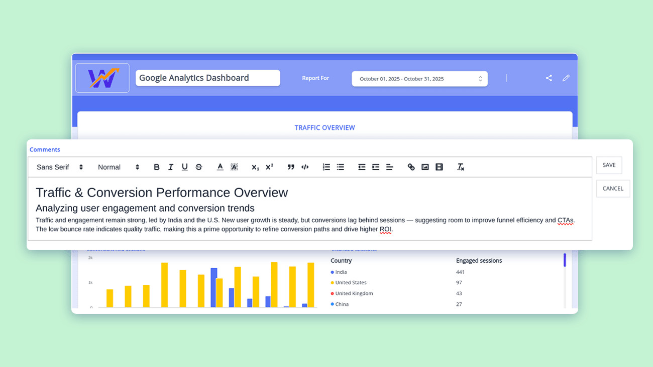 With statnexa online client app, enable smooth interaction between teams and clients