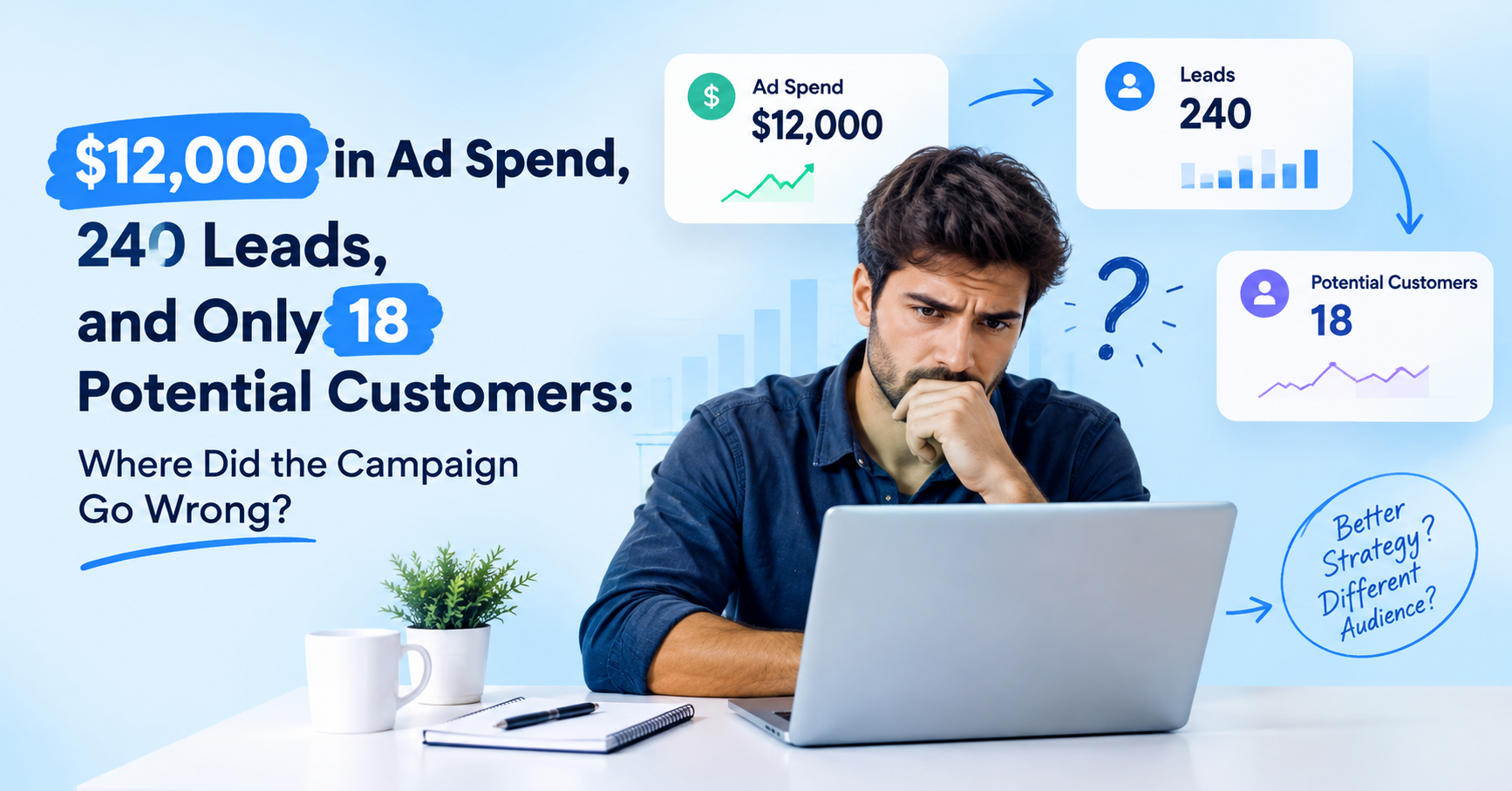 $12,000 in Ad Spend, 240 Leads, and Only 18 Potential Customers: Where Did the Campaign Go Wrong?